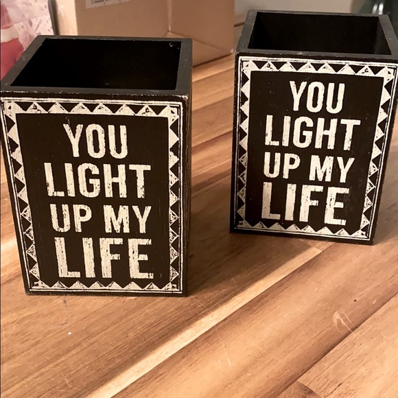 Candle holder with candles